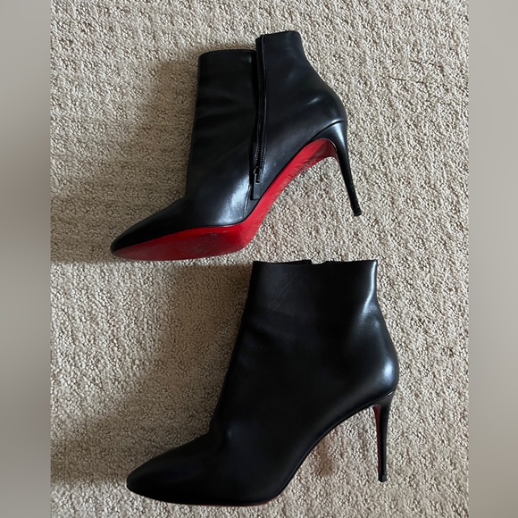 Christian Louboutin Black Heeled Booties - Picture 9 of 10